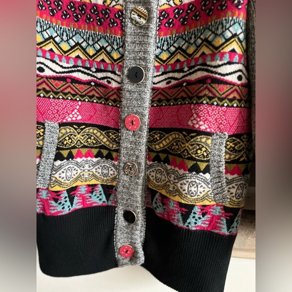 KOOI Knitwear Lambswool Knit Cardigan Sweater (Size 12/XL) - Picture 8 of 13